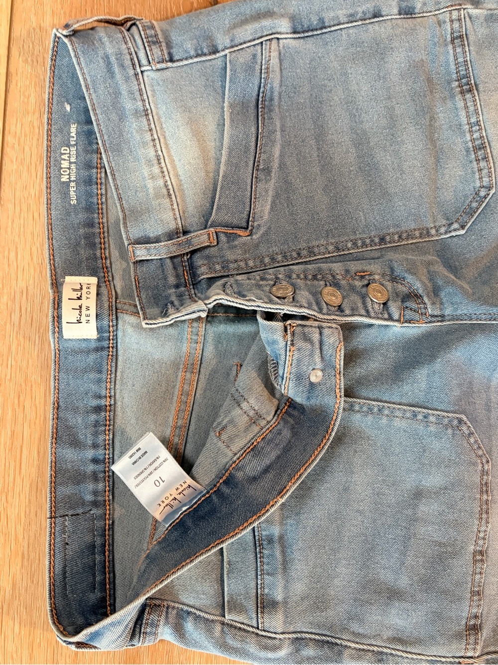 Nicole Miller Light Blue Flare Jeans